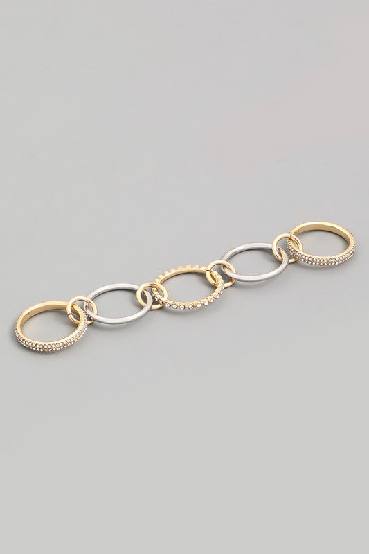 Multi Chain Link Ring - S.O.S Save Our Soles