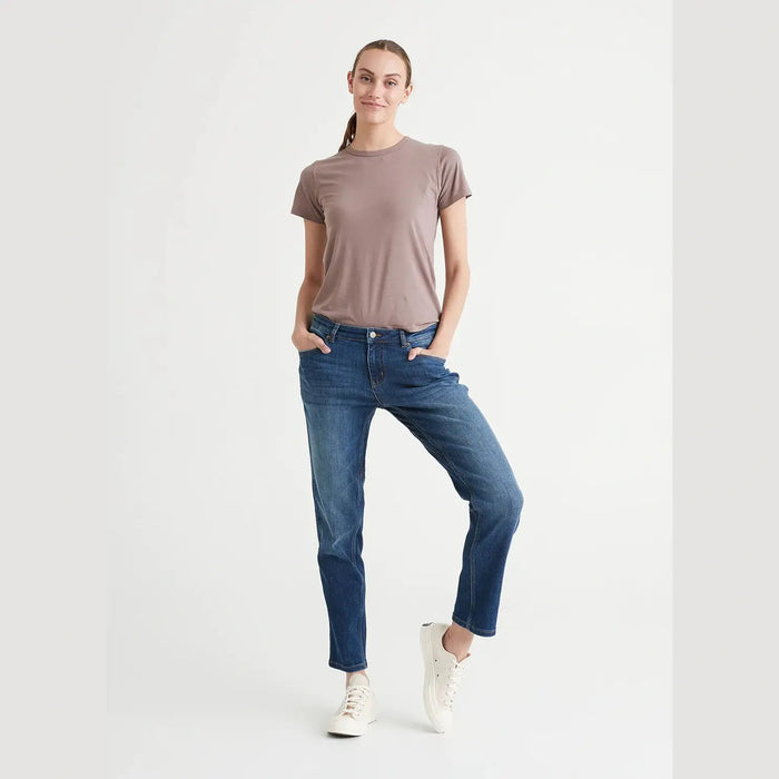 Duer Performance Denim Girlfriend Jean Heritage Blue