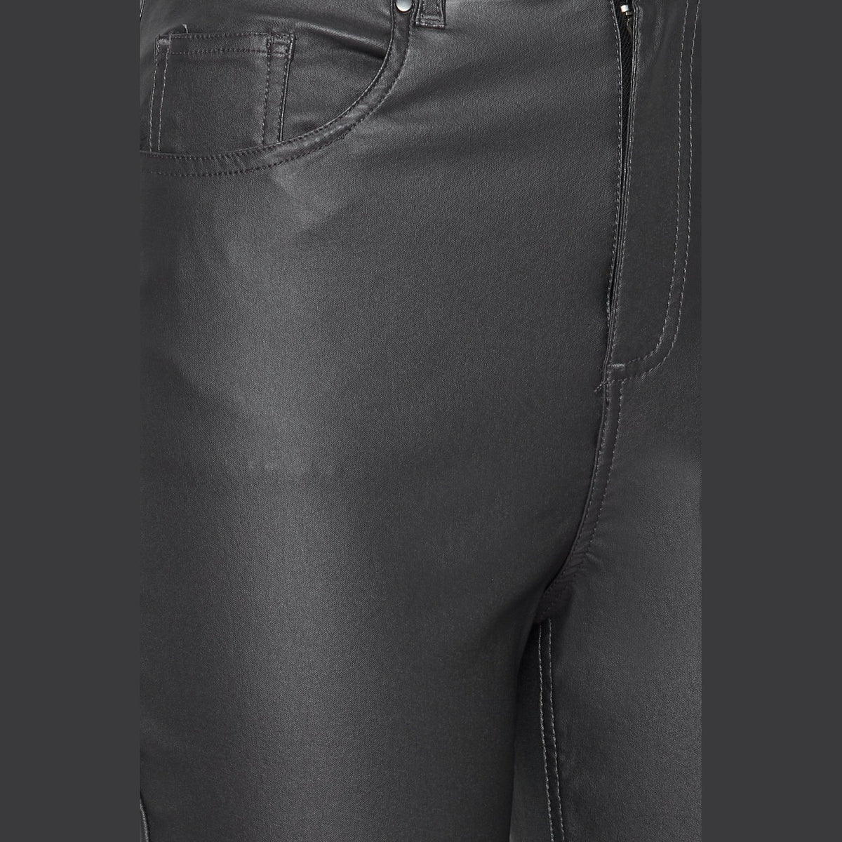 b.young Kato Kiko Pleather Five Pocket Pant`