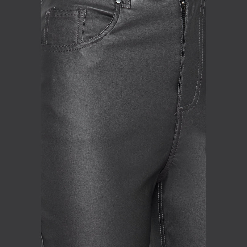 b.young Kato Kiko Pleather Five Pocket Pant`