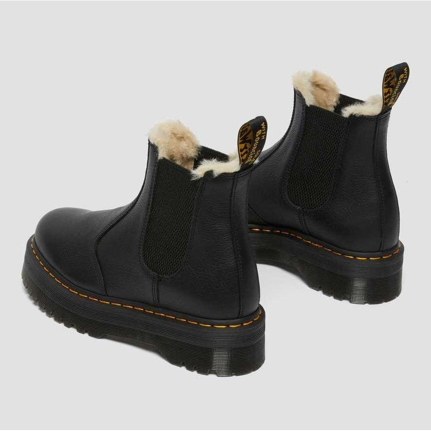 Dr. Martens 2976 Faux Fur Quad Chelsea Boots