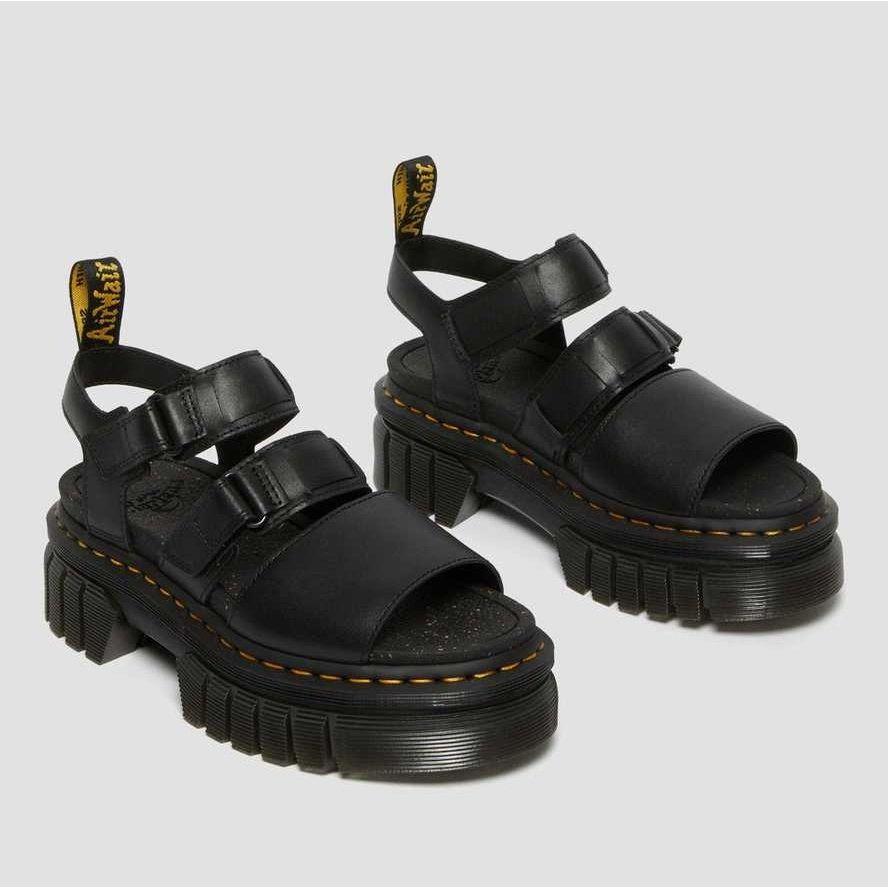 Dr. Martens Ricki 3-Strap Sandal Black Nappa Lux