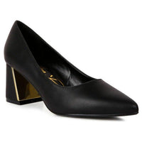 Golden Mirror Pump Heel