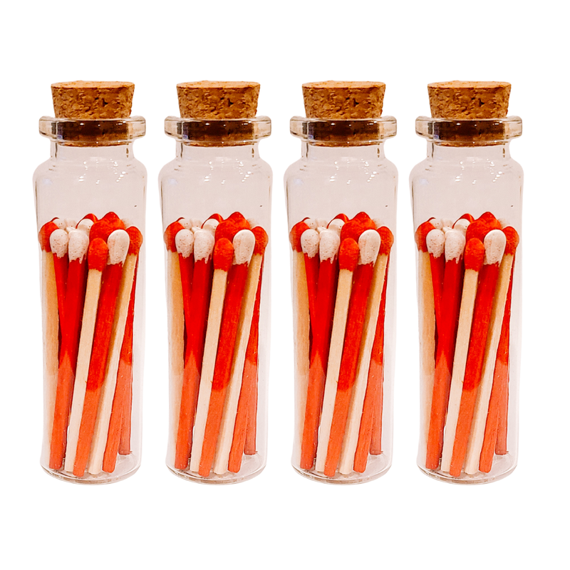 Peppermint Stick Matches in Small Corked Vial