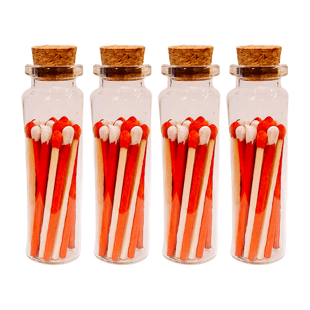 Peppermint Stick Matches in Small Corked Vial