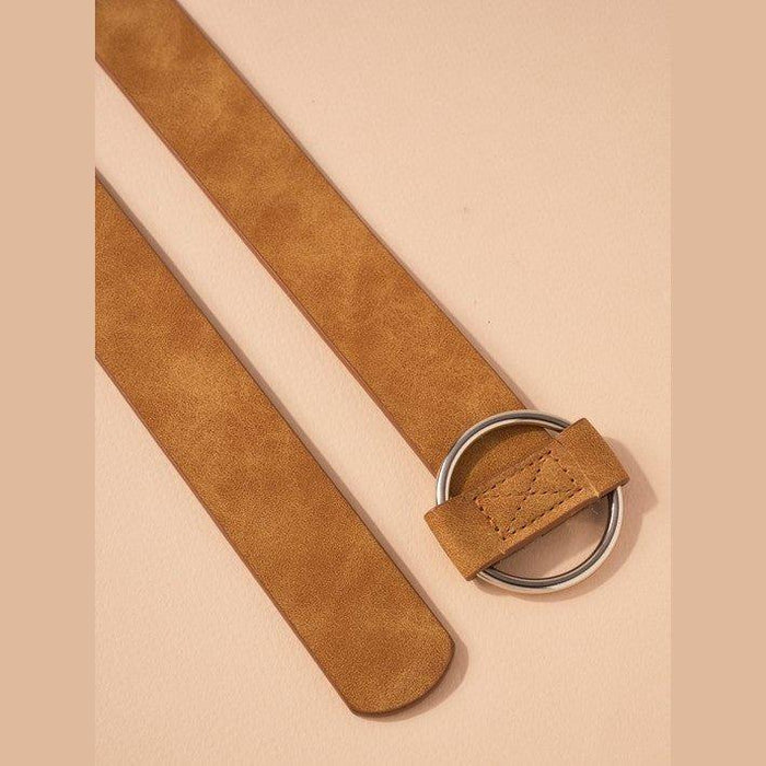 Faux Suede Leather Belt