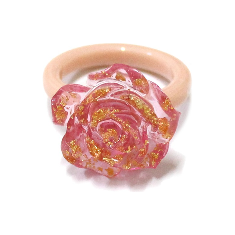 Acrylic Rose Ring - S.O.S Save Our Soles