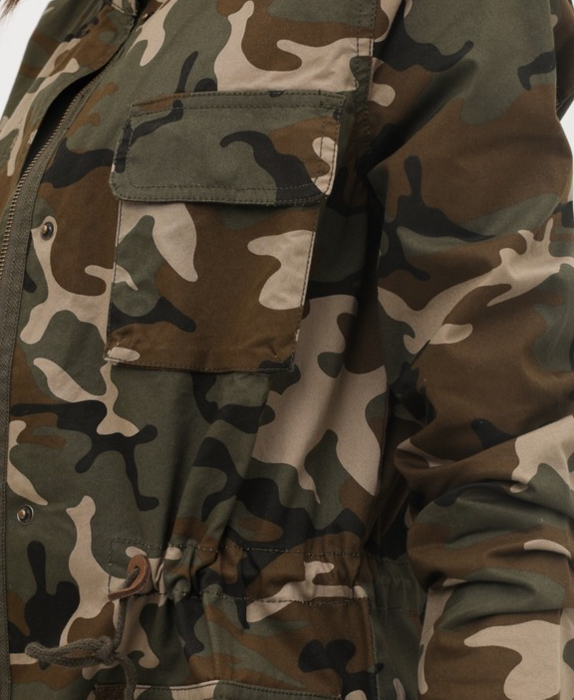 Camo Print Anorak Jacket - S.O.S Save Our Soles