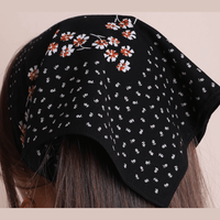 Dot and Floral Border Bandana
