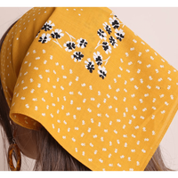 Dot and Floral Border Bandana