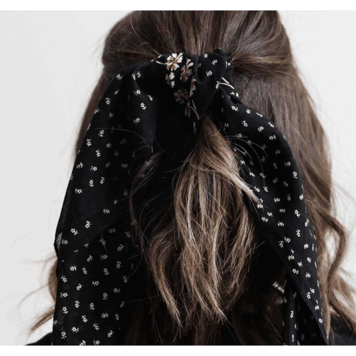 Dot and Floral Border Bandana
