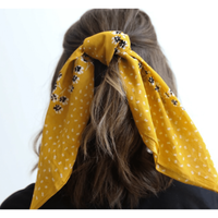 Dot and Floral Border Bandana