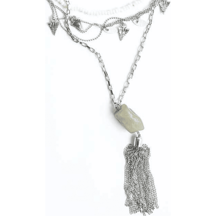 Jade Multi Layered Chain Necklace
