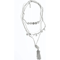 Jade Multi Layered Chain Necklace
