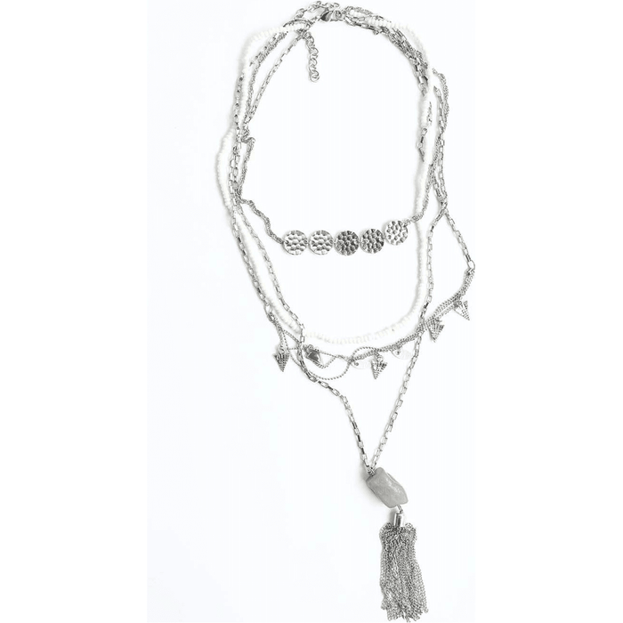 Jade Multi Layered Chain Necklace
