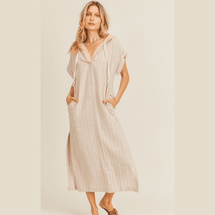 Linen Swimsuit Cover-Up with pockets