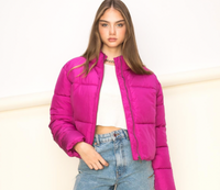 Quilted Cropped Puffer Jacket