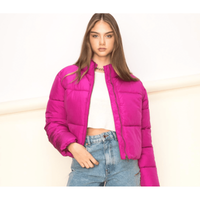 Quilted Cropped Puffer Jacket