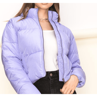 Quilted Cropped Puffer Jacket