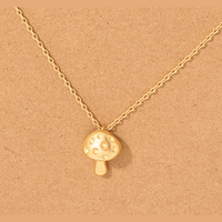 Mini Mushroom Charm Necklace