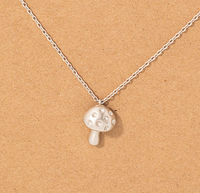 mini mushroom necklace