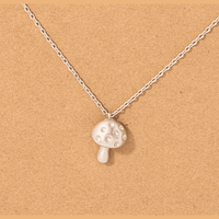 mini mushroom necklace