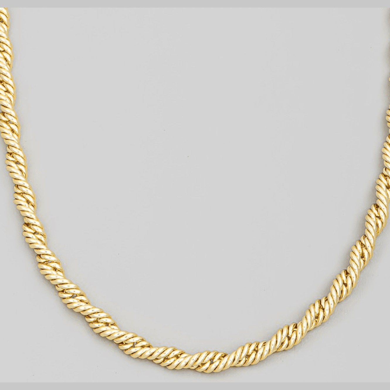 Spiral Chain Twist Necklace