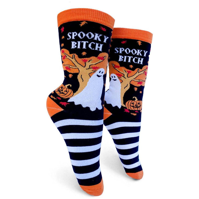 Spooky Bitch Womens Crew Socks