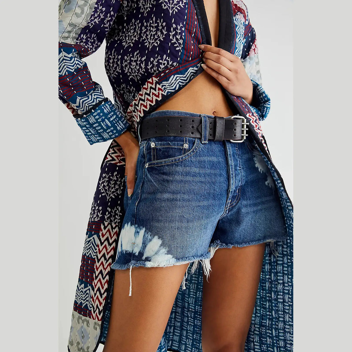 Free People Triple Threat Leather Belt