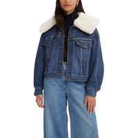 Levi's Warm Baby Bubble Trucker ~ Dark Indigo Worn In