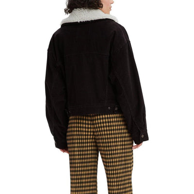 Levi's Sherpa Baggy Baby Trucker Jacket ~ Black Agate