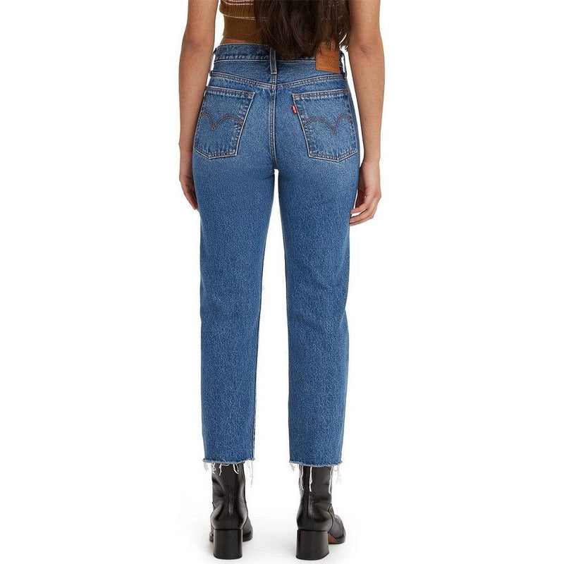 Levi's Wedgie Straight Indigo Distressed