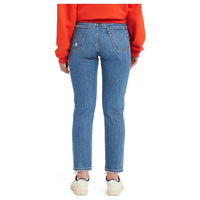 Levi's 501 Crop ~ Dark Indigo Destructed