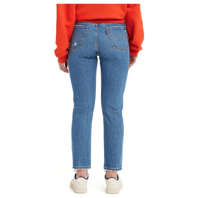 Levi's 501 Crop ~ Dark Indigo Destructed